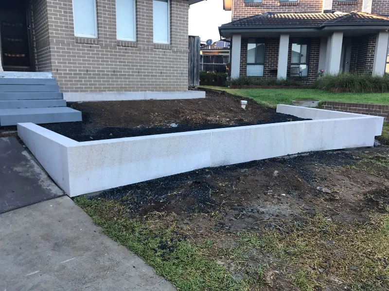 Granite Steps & Retaining Walls project
